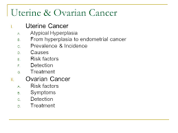 Symptoms of uterine cancer and uterine fibroids that are similar include pain or feeling of fullness in the abdomen or frequent urination. Uterine Ovarian Cancer Ppt Video Online Download