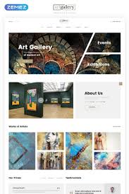 Art Gallery Multipage Html5 Template Ad Gallery Template Multipage Art In 2020 Gallery Website Art Website Graphic Design Website