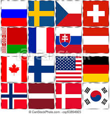Answer must correspond to the yellow box. Country Flags Ice Hockey World Championship 2018 Country Flags World Ice Hockey Championship 2018 Split Into Groups Canstock
