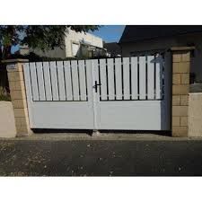 Modele Molene Mixte Cadre Gaine 2 Vantaux Pvc Blanc Portail Pvc Portail Pvc Blanc Pvc