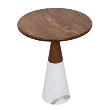 Poly & bark riley marble top rectangle coffee table. Round Coffee Table Wood Top Marble Base Side Table For Living Room Solid Wood End Table Coffee Tables Aliexpress