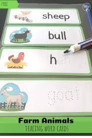 Farm Animal Trace Cards Farm Theme Preschool Activities Farm Theme Preschool Printable Activities For Kids