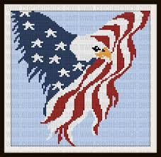 Free afghan cross stitch patterns. Eagle With Wings Of Flag Afghan C2c Crochet Pattern Written Etsy Patriotic Cross Stitch Cross Stitch Fruit Cross Stitch Designs