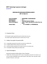 Berikut bospedia memberikan soal pg pkn kelas 11 sma/ma. Rpp Teknologi Layanan Jaringan