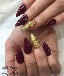 burgundy and gold nails nail art gallery