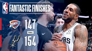 Do not miss san antonio spurs vs oklahoma city thunder game. Thunder And Spurs Epic Double Overtime Thriller January 10 2019 Youtube