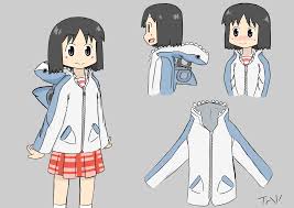 How to draw a hoodie, draw hoodies, step by step, drawing guide, by dawn. I Saw A Nano Wearing A Shark Jacket Hoodie Drawing On Somewhere At One Point And I Wanted To Try Doing My Own Design 33 Nichijou