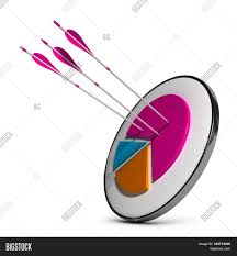 Target Pie Chart Three Image Photo Free Trial Bigstock