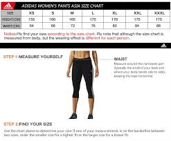 Adidas Size Chart Cm Pants