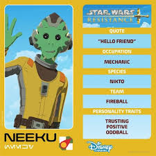 Star Wars Resistance Characters Neeku Star Wars Star Wars Fandom Star Wars Kids