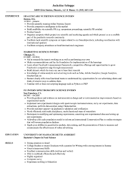 How to write an internship cv (with template). Science Intern Resume Samples Velvet Jobs