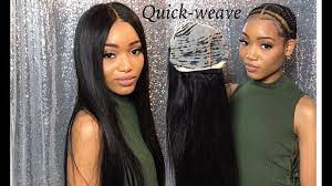 How To Do A Removable Glue Less Quick Weave With A Closure Video Https Blackhairinformation Co Quick Weave Styles Quick Weave Hairstyles Weave Hairstyles