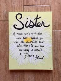 Shop these incredibly cool sister gifts and win major sibling bonus points as a result, since these unique gifts for sisters are some of the best around. Sister Gift Ideas Gift For Sister Big Sister Gift Little Sister Gift Sister Birthday Gift Twin Sister Canvas Quote Daisy Wall Art Sisters Sister Gifts Diy Little Sister Gifts Birthday Gifts