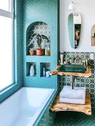 23 Blue Tile Design Ideas For Your Kitchen Bath In 2020 New Toilet Shower Shelves Bathroom Colors