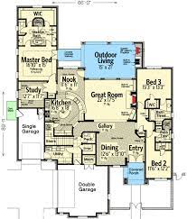 Plan 48480fm Open Floor Plan And Huge Chef S Kitchen Country House Plans Floor Plans New House Plans