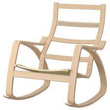 Poang Rocking Chair Frame White Stained Oak Veneer Ikea