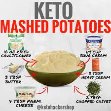 Keto Mashed Potatoes Here Is A Delicious Recipe For Cauliflower Mashed Potatoes By Ruledme Calories Macros This Keto Recipes Easy Keto Meal Plan Keto Recipes