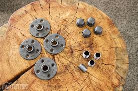 4 straight top plate sets for furniture feet or like these. Adding Feet To Stump Table