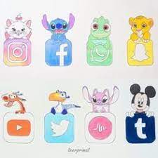 Go on to discover millions of awesome videos and pictures in thousands of other. Cute Disney App With Disney Character S Disney Cizimleri Disney Sanati Cizimler