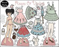 Diy paper barbie printables box template printable barbie paper dolls collection barbie fashion dolls vintage paper. Roses Violins A Lolita Fashion Paper Doll
