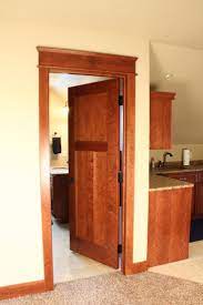 Interior Doors 3 Panel Wood Craftsman Style Interior Door With Door Topper Bayer Built Woodworks Door Design Interior Doors Interior Interior Trim