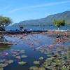 The lake is about 100 km long, 30 km wide, and up to 505 m deep. Https Encrypted Tbn0 Gstatic Com Images Q Tbn And9gcsb2xoiqgxf6mwhj5o37wyn1c87l Wb4k8upievncumvpfsuueg Usqp Cau