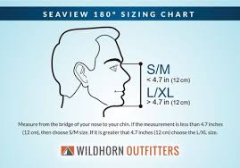 seaview snorkel mask size chart snorkel mask full face