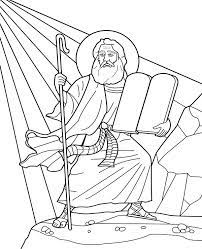 Bible notebooking pages, copywork sheets, bible verse memory charts and more! Moses And 10 Commandments Coloring Page Blog Coloring Pages Related