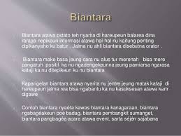 Naon nu disebut biantara pamapag teh brainly co id. Terkini Bubuka Biantara