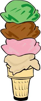 Ice Cream Cone (4 Scoop) Clip Art at Clker.com - vector clip art online,  royalty free & public domain