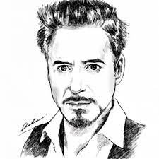 Tony Stark Robert Downey Jr Speed Drawing Tony Stark Art Tony Stark Iron Man Art