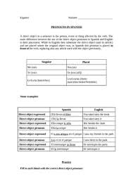 Mi profesora me lo compra. Spanish Direct Object Pronouns By World Language Classroom Tpt