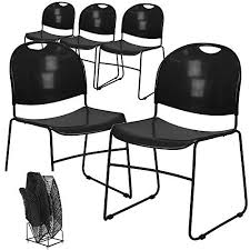 Stacking Chairs Outdoor Set Of 5 Indoor Plastic And Metal Ergonomic Floor Glides Carrying Handle For Home Hotels Schoo Flash Furniture Outdoor Chairs Furniture
