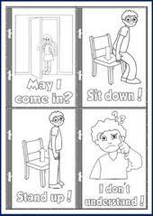 Check out our holidays and seasonal coloring pages and our coloring pages for adults. Classroom Language Colouring Mini Book Classroom Language English Language Teaching Language Teaching