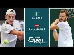 Wimbledon, england (cnn) photographers gather. Leo Borg Vs Ernests Gulbis Pau Highlights Youtube