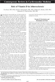 Check spelling or type a new query. Role Of Vitamin D In Atherosclerosis Circulation