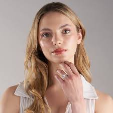 Buy Prong Setting Trilogy Diamond Engagement Ring