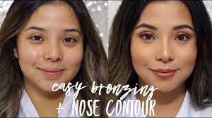 How to apply bronzer on nose. How To Easy Bronzing Nose Contour Youtube