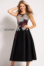Jovani 23695 Black Multi Color Applique Sheer Dress Dresses Sheer Dress Contemporary Dresses