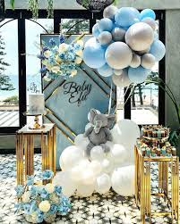 Balloons A More Online On Instagram Baby Efu How Adorable Is This Baby Shower Set Up Baby Shower Balloons Boy Baby Shower Themes Baby Shower Deco