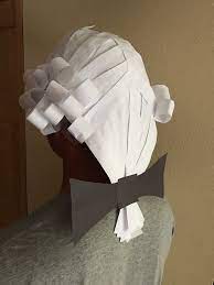 Diy Colonial Wig My Child Needed A Colonial Wig For A School Event And I Made This In About 30 Minutes Using A Shower School Event Dress Diy Wig Colonial Wigs