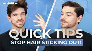 How To Fix Hair That Sticks Out Men S Hair Youtube