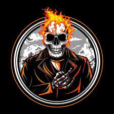 Skull Fire Vecto Vector And Png Ideias Para Logotipos Desenho De Caveira Desenho De Ninja