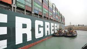Huge cargo ship blocks suez canal 00:24. Wx0jy7qpis36vm