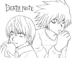 We hope you enjoy our growing collection of hd images to use as a. Anime Coloring Pages Death Note Coloring And Drawing