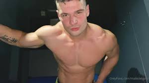 Malik Delgaty does a striptease