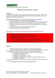 Management Of Constipation In Adults Pages 1 7 Text