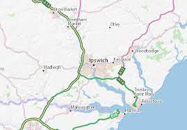 Tourist Map Of Suffolk Michelin Ipswich Map - Viamichelin