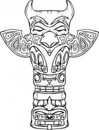 How To Draw A Totem Pole Step 9 Native American Totem Native American Totem Poles Tiki Art