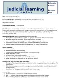 The lowest court in the federal system. Judicial System Lesson Plans Worksheets Lesson Planet
